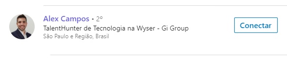 Alex Campos - perfil no LinkedIn
